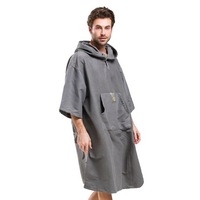 Sweat à capuche en microfibre, serviette de natation personnalisée, Poncho pour adultes et enfants, changement, cape de plage, Surf, nouvelle mode