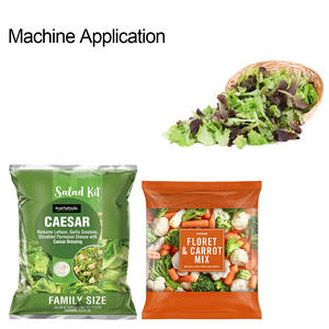 เครื่องบรรจุถุงผักแช่แข็งอัตโนมัติเครื่องบรรจุถุงสลัดผักสดสีเขียว - Product Image 2
