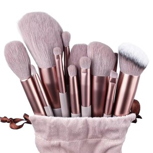 Custom Logo 13Pcs Makeup Brush Set Highlight Powder <b>Blush</b> Eye Brush with Storage <b>Bag</b> - Product Image 6