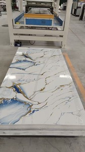 1220*2800mm UV bảng điều khiển nhà hàng trang trí linh hoạt Nước bằng chứng tường gạch có độ bóng cao UV tường Bảng điều khiển Hội Đồng Quản trị tấm đá cẩm thạch - Product Image 5