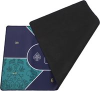 Nappe Texas Hold'Em de 3mm d'épaisseur Surface lisse Rectangle Tapis de poker à sublimation personnalisée pour table de casino
