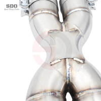 Tuyau d'échappement complet en acier inoxydable SD 304 pour Mercedes-Benz CLS63 AMG 5.5L V8 2007-2017, système d'échappement performant, poli miroir