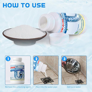 Exquisito limpiador de fragancia para inodoro con limpiador de drenaje de tuberías, colador de filtro de pelo de alcantarillado y bomba de polvo para aplicación de tuberías - Product Image 4