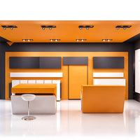 Vitrine d'exposition pour téléphones portables, présentoir commercial pour centre commercial, vitrine de magasin de détail, présentoir de magasin personnalisé avec éclairage LED, vitrine numérique pour magasin