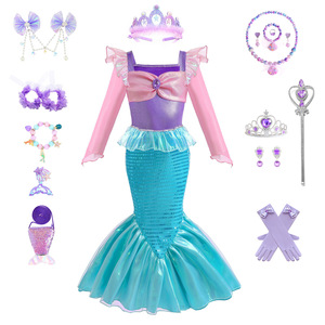 Abiti da Principessa Ariel La Sirenetta per Bambine, <span class=keywords><strong>Costumi</strong></span> per Feste di Carnevale e Compleanni - Product Image 5