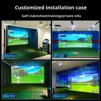 Simulador de Golf Interior Modelo MNQ003 de Origen Chino con Instalación a Domicilio Global PGM, Cámara de Alta Velocidad, Láser 4K, 3D