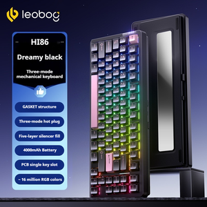 <span class=keywords><strong>Teclado</strong></span> Mecánico de Aluminio Leobog Hi86, Diseño de 86 Teclas, Inalámbrico Trimodal, Cinco Capas de Amortiguación de Sonido Interna, Batería de Gran Capacidad - Product Image 5