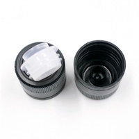 Bouchon de bouteille d'huile d'olive noir pour fournisseur d'emballages, 31,5*24mm, en plastique non rechargeable avec insert en plastique
