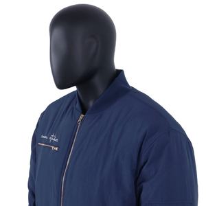 Chaqueta Bomber Acolchada con Cremallera y Logotipo Bordado Personalizado de Diseñador TOPSHOW para Hombre - Product Image 3