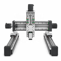 Robot CNC à portique 3 axes robuste à double rail en acier à roulements de 120 mm, moteur pas à pas Nema 34, précision de 0,05 mm, vis à billes C7
