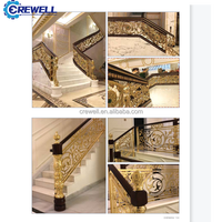 Balustrade d'escalier de balcon de luxe moderne nez pièces style de conception principale