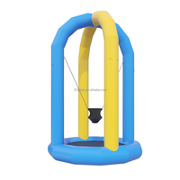 Trampoline à l'élastique souple gonflable en PVC hermétique durable Offre Spéciale jeu de sport de carnaval avec ceinture de sécurité