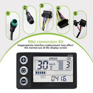 S866 [haytrix] Ebike LCD hiển thị Đồng hồ tốc độ xe đạp xe đạp máy tính fatbike hiển thị cho xe đạp Phụ Kiện Xe Đạp chuyển đổi Kit - Product Image 2