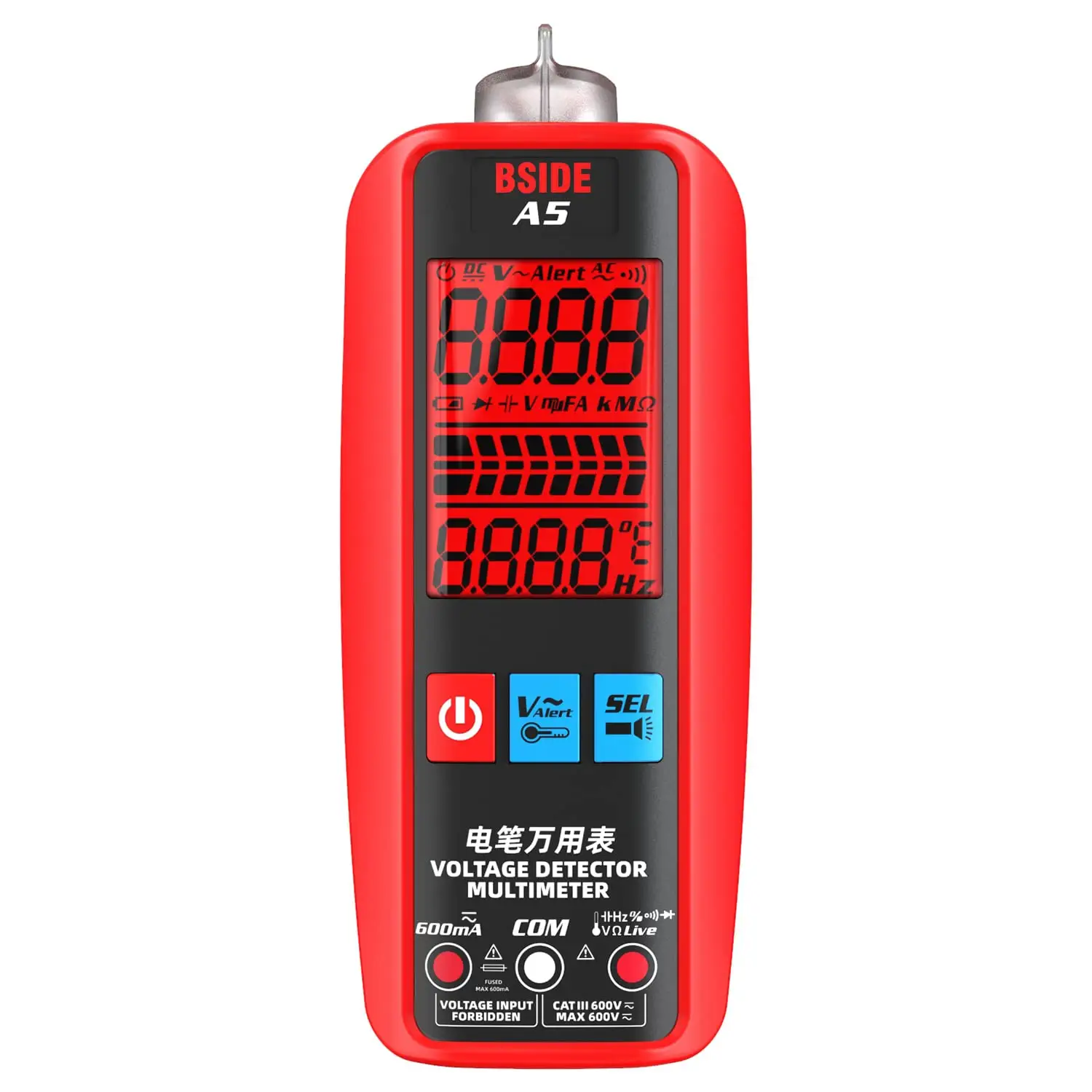 Groothandel Intelligente Multimeter A5 Automatische Range Draagbare Spanning En Stroom Tester Voltmeter Digitale Multimeter