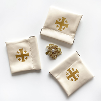 Étui à chapelet en cuir personnalisé, étui à chapelet catholique pour le rangement des perles de prière