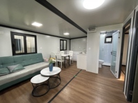 Maisons préfabriquées de luxe de qualité industrielle, 40 pieds, quatre chambres, mobiles, démontables, de type conteneur, extensibles, pour bureaux, hôtels, commerces