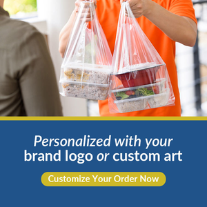 Sac de transport de boulangerie givré transparent avec poignée Logo d'art OEM imprimé pour pâtisserie gâteau pain à emporter - Product Image 3