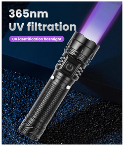 Aleación de aluminio portátil 365nm recargable Mini UV linterna pluma Clip impermeable tipo C linternas <span class=keywords><strong>ultravioleta</strong></span> para detección - Product Image 3