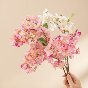 Số Lượng Lớn Của Nhà Sản Xuất Cầm Tay Hoa Nhật Bản Nhà Máy Mô Phỏng Hoa Mận Hoa Trang Trí Nội Thất Đám Cưới Hoa Sắp Xếp - Product Image 1