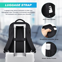 Sac à dos d'ordinateur imperméable de grande capacité, personnalisable/OEM, multifonctionnel, pour les trajets quotidiens, les loisirs et les voyages