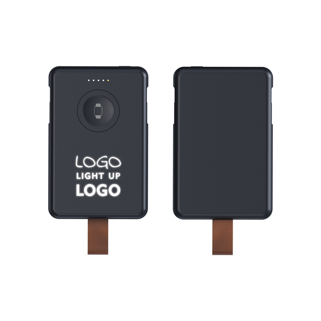 MIABOO P306 2025 New All-in-One Mini High Capacity Power Bank Dual Cables Watch Dock Keychain Design for Travel Gift Promotion