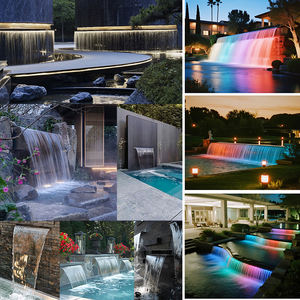 Oem Acero Inoxidable Piscina <span class=keywords><strong>Alberca</strong></span> Decoración Interior Fuente Estanque al Aire Libre Sobre el Suelo Natación Pared Piscina Cascada - Product Image 6