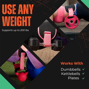 Piernas Banda de empuje de cadera Bandas de ejercicio Juego de resistencia Mancuernas Pesadas 3 Bandas de resistencia de tela Cinturón de empuje de cadera - Product Image 4