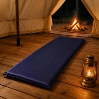 Matelas pneumatique auto-gonflant imperméable et épaissi pour le camping, 4 saisons, en polyester 190T enduit de PVC, mousse de 5,0 cm, compact