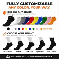 Chaussettes de sport personnalisées de haute qualité, respirantes, écologiques, en coton, avec logo personnalisé, pour la salle de sport, la remise en forme, l'été