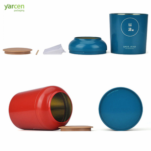 Boîte de stockage en fer blanc en forme de bouteille en céramique personnalisée, réservoir de stockage, boîtes à café rondes, pot en métal en forme de dôme, boîte de conserve à thé de style chinois - Product Image 3