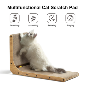 Planche à gratter pour chat de type L personnalisée, améliorée, en sisal, résistante à l'usure et aux rayures, murale verticale, jouet pour chat - Product Image 2