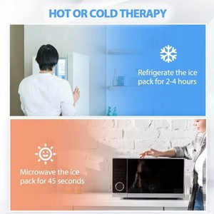 Productos en línea Rodilla Paquete de hielo Envoltura Terapia fría y caliente Compresión reutilizable para la recuperación de lesiones por <span class=keywords><strong>desgarro</strong></span> de menisco - Product Image 6