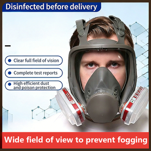 <span class=keywords><strong>หน้ากาก</strong></span>ป้องกันแก๊สพิษแบบเต็มหน้า ป้องกันฝ้า พร้อมตลับกรองคู่ ใช้งานได้ยาวนาน - Product Image 1