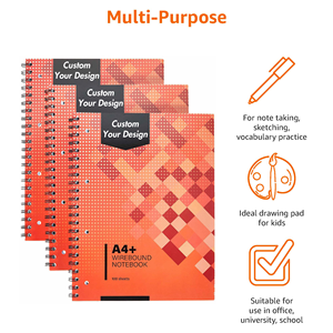 Tùy chỉnh A5 Đại Học Cai Trị giấy máy tính xách tay 200 trang dây ràng buộc xoắn ốc chủ đề 100 tờ bên trong trang lỗ đấm văn phòng phẩm văn phòng - Product Image 2