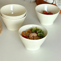 Bol en céramique classique et pratique - Compatible micro-ondes - Design minimaliste moderne pour ramen, fruits, soupes et riz