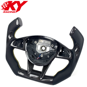 F1-Style Carbon Fiber Custom Steering <b>Wheel</b> for Mercedes-Benz W205 W222 GLS E63 GLA45 GLC43 C43 C63 S GT S65 SL550 AMG 2014-2018 - Product Image 1
