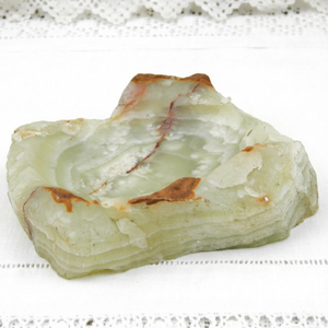 Bol en onyx vert brut, forme naturelle, bol décoratif en pierre naturelle, bol en onyx de luxe fait main, fournisseur en gros - Product Image 1
