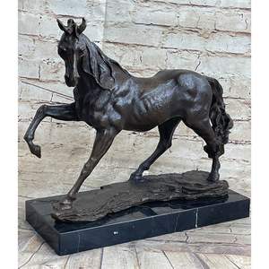 مخصص معدن سباق الخيل الكأس زخرفة الحرف اليدوية الحيوان الأرقام الخيول النحت الديكور تقنية الصب - Product Image 4