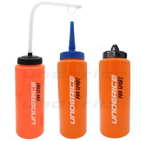 Fabricant d'accessoires de hockey Pro 750ml 1000ml bouteille d'eau de sport de forme différente de couleur avec paille facile à presser pour hockey