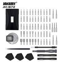JAKEMY – Kit de tournevis magnétique 73-en-1 en acier au chrome-vanadium, certifié CE, boîte à outils pour réparation d'ordinateurs portables et smartphones, manuel, OEM