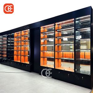 Nhà Máy LED ánh sáng hookah hiển thị trường hợp hiển thị màu xanh lá cây thuốc lá tủ kính hiển thị hiển thị trường hợp khói cửa hàng cho xì gà - Product Image 1