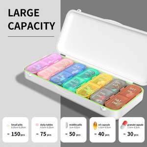 Custom Logo Magnetic <b>Switch</b> Waterproof Travel Pill <b>Case</b> 7-Day Capacity Portable Medication Organizer for Promotional Gifts - Product Image 5