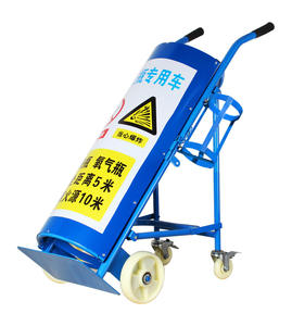 Hastane büyük silindir arabası tek ve çift büyük oksijen silindiri arabası <span class=keywords><strong>40L</strong></span> oksijen silindiri taşıma arabası - Product Image 4