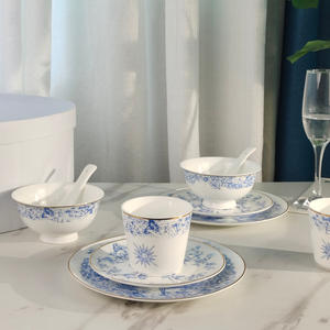 Service de table en porcelaine fine 10 pièces Lucky Star série D européenne - Product Image 4