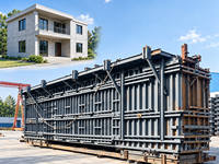 Machine de fabrication de moules pour la construction de maisons modulaires préfabriquées en béton à prix d'usine