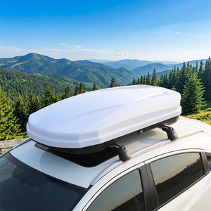 Boîte <span class=keywords><strong>de</strong></span> transport pour <span class=keywords><strong>toit</strong></span> <span class=keywords><strong>de</strong></span> voiture 350L, ouverture double latérale universelle, design aérodynamique/sportif, ABS+PMMA, étanche, boîte <span class=keywords><strong>de</strong></span> rangement pour <span class=keywords><strong>toit</strong></span> <span class=keywords><strong>de</strong></span> voiture - Product Image 4