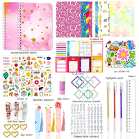 Ensemble d'autocollants pour journal intime pour enfants, cadeau d'anniversaire pour jeunes, album de scrapbooking, carnet de notes, ensemble de bricolage transfrontalier