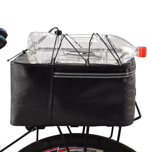 Sacoche de porte-bagages arrière pliable <span class=keywords><strong>et</strong></span> écologique, sac de rangement étanche de 12L/15L pour vélo de route <span class=keywords><strong>et</strong></span> VTT - Product Image 4