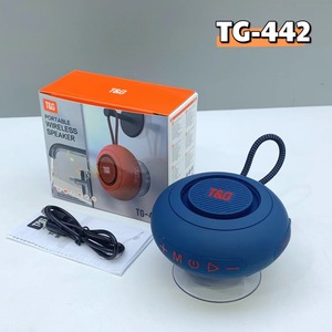 TG-442 Mini Enceinte Stéréo Portable avec Subwoofer, Éclairage LED RGB, Sans Fil Bluetooth, Grande Ventouse pour Salle de Bain et <span class=keywords><strong>Cuisine</strong></span> - Product Image 5