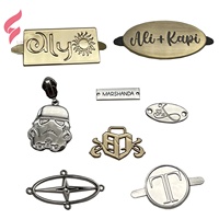 Étiquettes de vêtements personnalisées Lihui, différents designs, étiquettes cousues, logo métallique personnalisé pour vêtements, écharpes et chemises